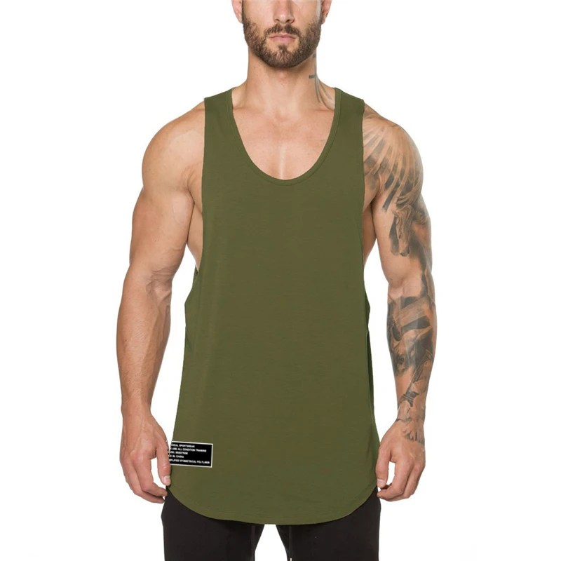 Summer Mens new Clothing Stringer Tank Top Bodybuilding Muscle Gym Workout Pumping iron Training Sleeveless Cotton T-shirts Vest