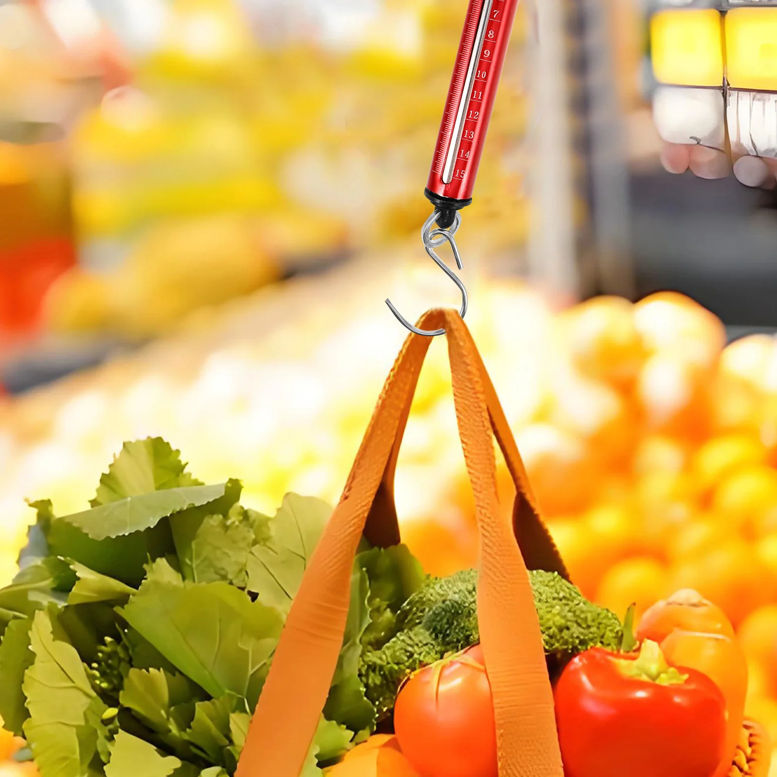 

Handheld Luggage Scale Mechanical Spring Weight Tool Portable Mini Hanging Balance For Travel Fish Vegetable Weighing Small