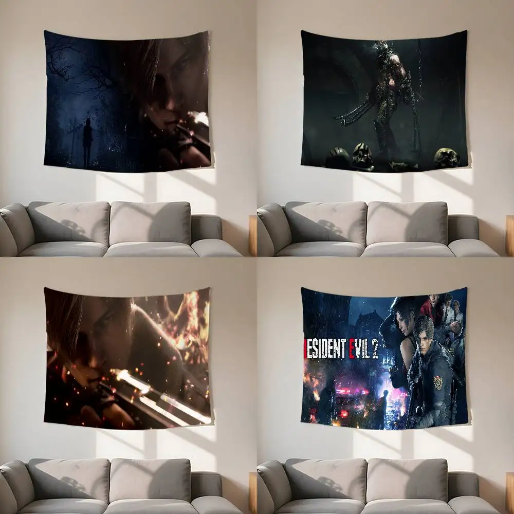 

Настенное панно R-Resident Leon Kennedy Evil: Настраиваемые гобелены различных стилей, настенные панно с принтами знаменитостей