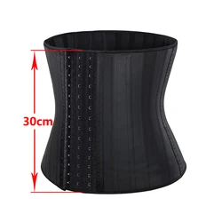 30cm Latex Waist Trainer 25 Steel Bone Women Binders And Shapers Corset Modeling Strap Body Shaper Colombian Girdles Slimming