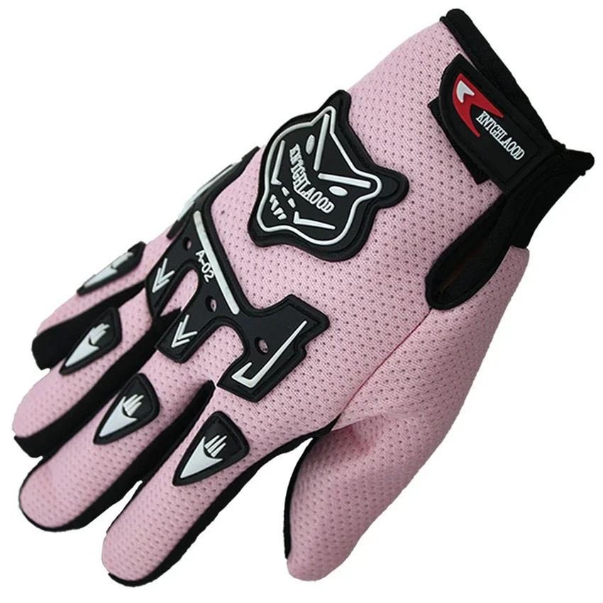 Guanti da Moto bambino estate inverno Full Finger bambini 3-12 anni bambini Moto Motocross Luvas guanto da corsa in pelle