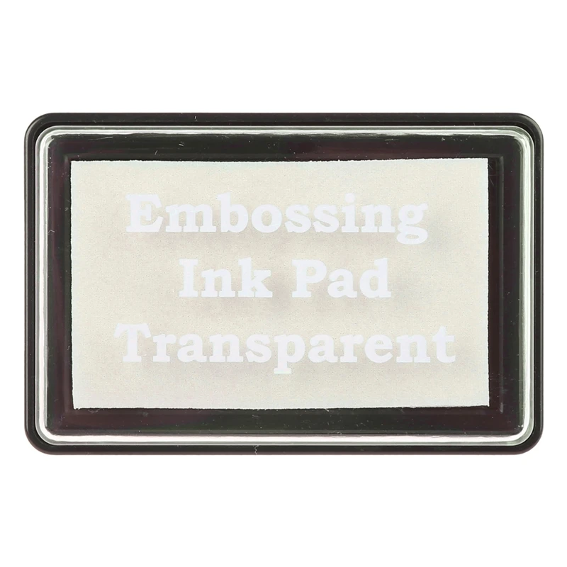 Embossing Pad Transparent Stamp Inkpad for DIY Planner Scrapbooking Daily Card Making School Supplies 6XDD