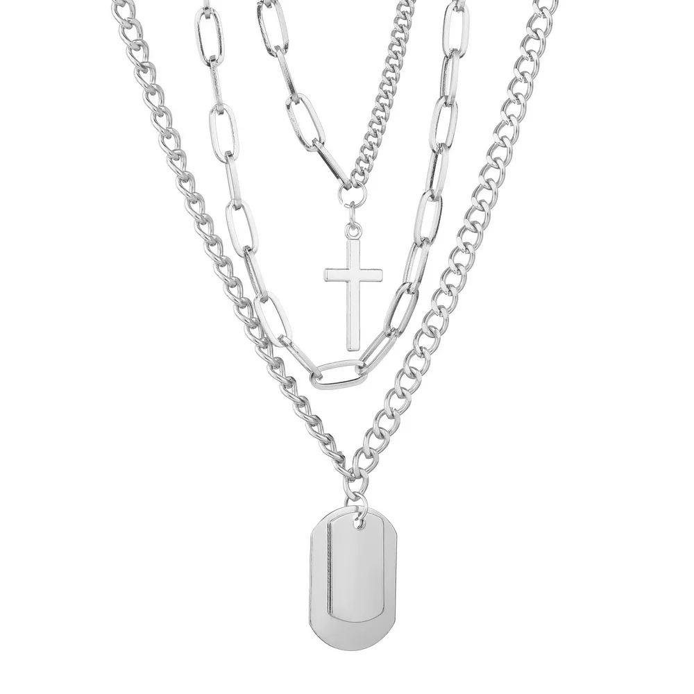 

Personality Necklace Female Street Hip-hop Necklace Student Multi-layer Simple Wild Pendant Party Gift Female Fashion Jewelry