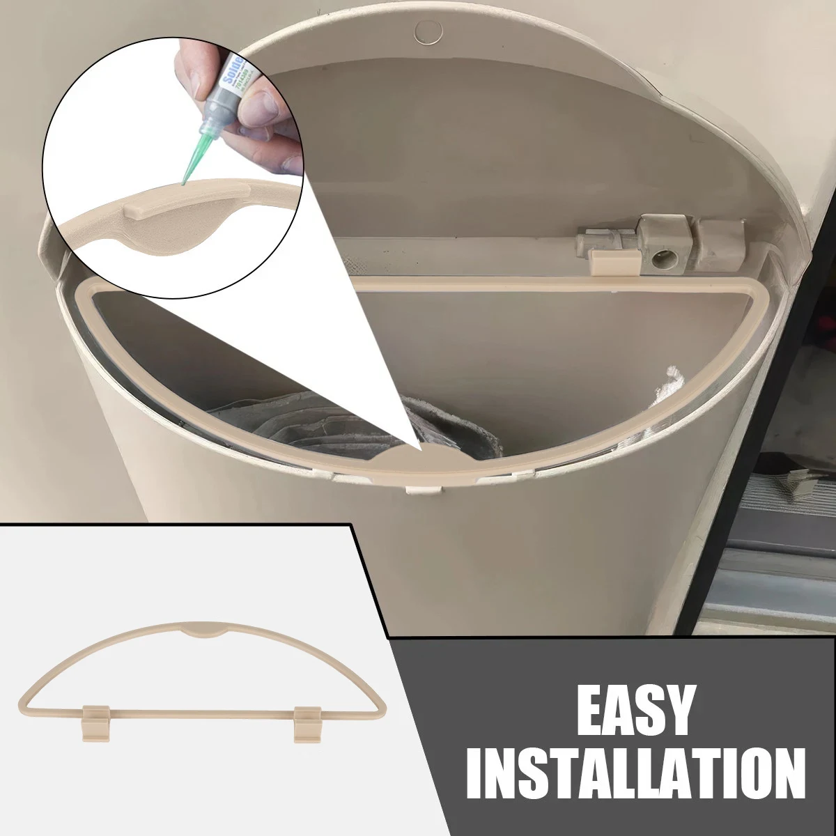 

Caravan Garbage Can Buckle For Hartal Bin / Trash OLD STYLE Improved Strength Replacement D-Ring Bag Hanger Camper Accessories