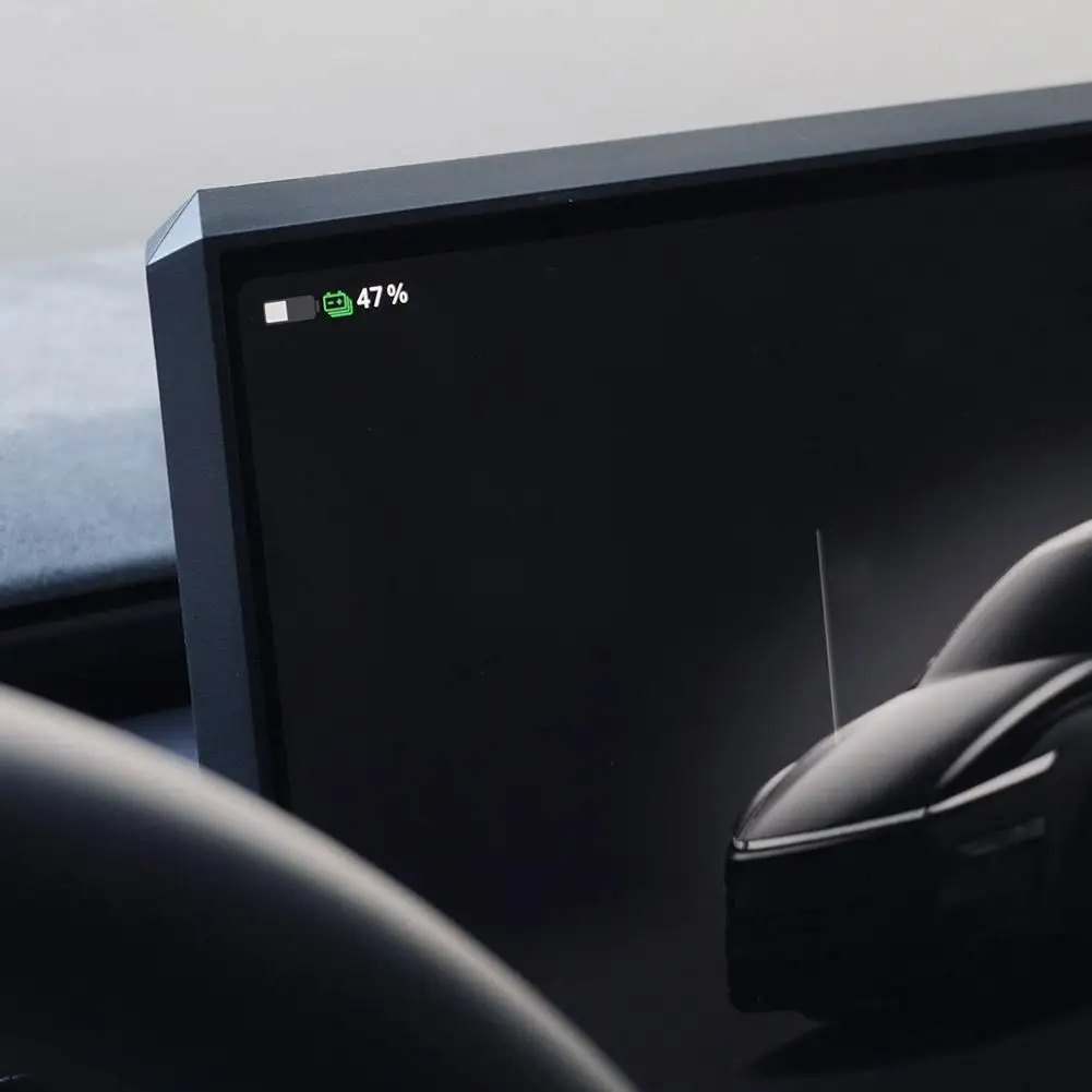 Für Tesla Highland Y Juniper 2023-2025 Cyber Silikon-Schutzrahmen Kantenschutz Navigationsbildschirm-Schutzfolie – Detail 7