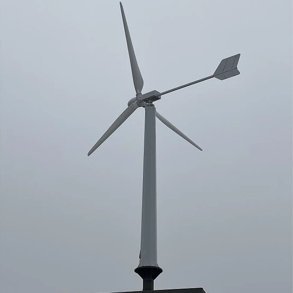 

Electricity Generation Wind Turbine Generator 100KW 48V-380V 3 blades With MPPT Controller Portable Windmills Renewable Energy