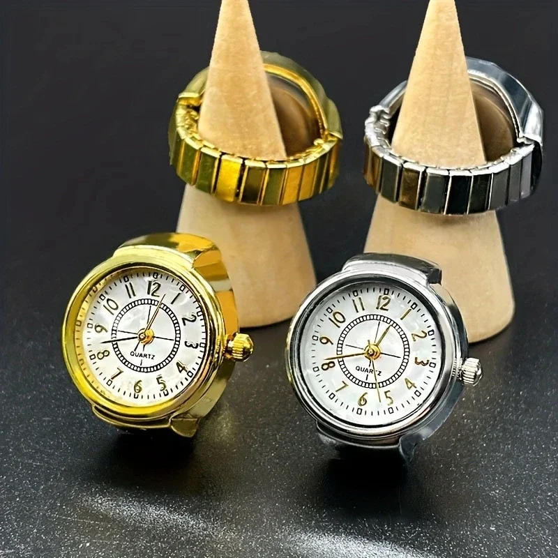 Montre à quartz simple et polyvalente pour hommes, amoureux créatifs, bague de tempérament, tendance de la mode