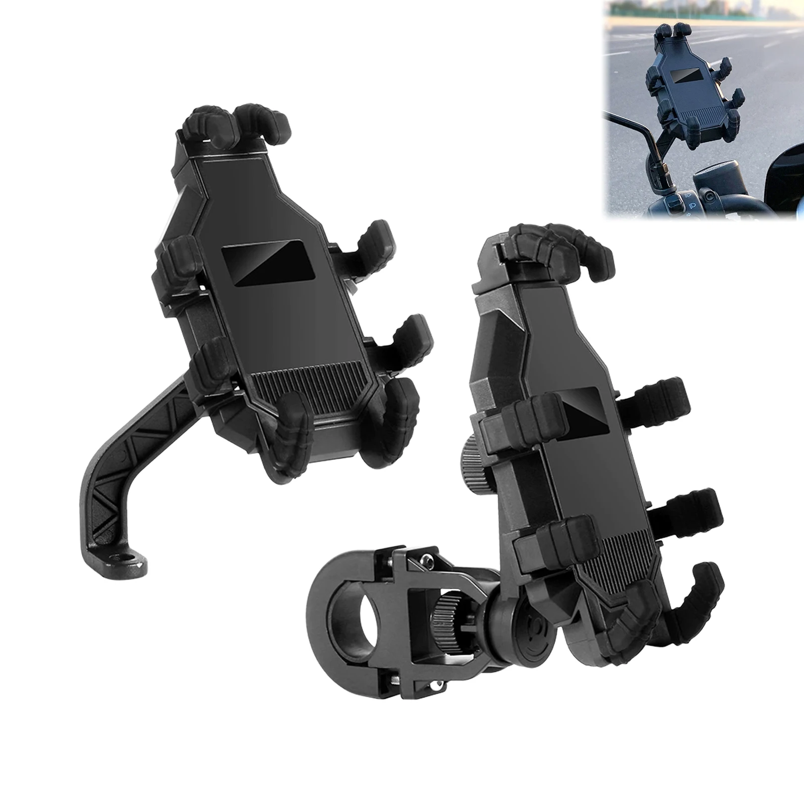 

Octopus Shockproof Phone Holder Motorcycle Bicycle Stand Motorbike Bike Handlebar & Rearview Mirror Cellphone Navigation Bracket