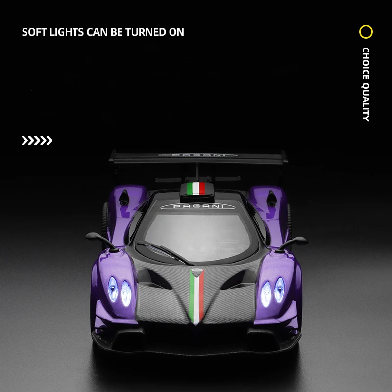 CCA 1:31 Pagani Zonda Revolution simulación de aleación de fundición a presión modelo de pantalla inferior de coche modelo de asiento conjunto de