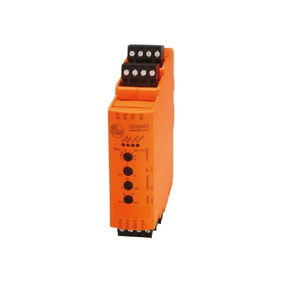 DD0296 Evaluation unit for speed monitoring for ifm IFM DD0296 D200/FR1B 110-240VAC 24VDC