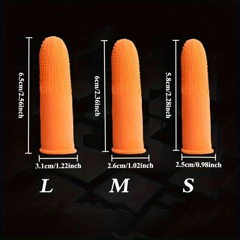 Non-slip Rubber Finger Covers, Anti-static Protective Fingertip Gloves