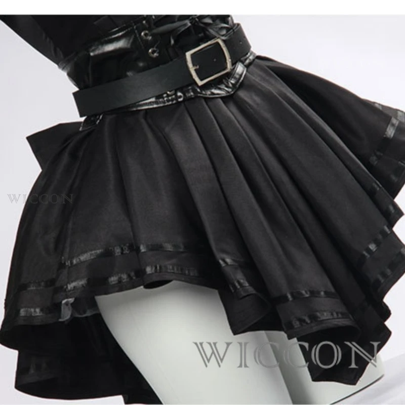 أنيمي تأثيري الكبار غروك أني AI فتاة تأثيري لعبة زي القوطية الزي فستان أسود صديقة عيد الميلاد #6