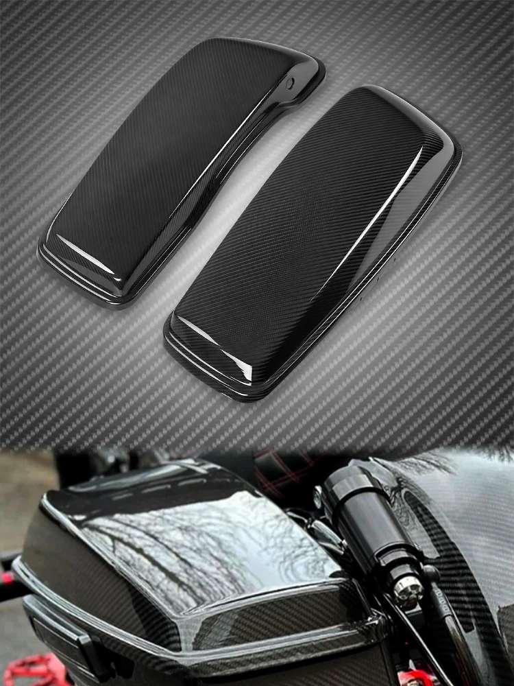 Motorrad-Satteltaschen-Deckelabdeckung für Harley Touring 2014-2023 Road King Electra Glide Street Glide Ultra-Classic