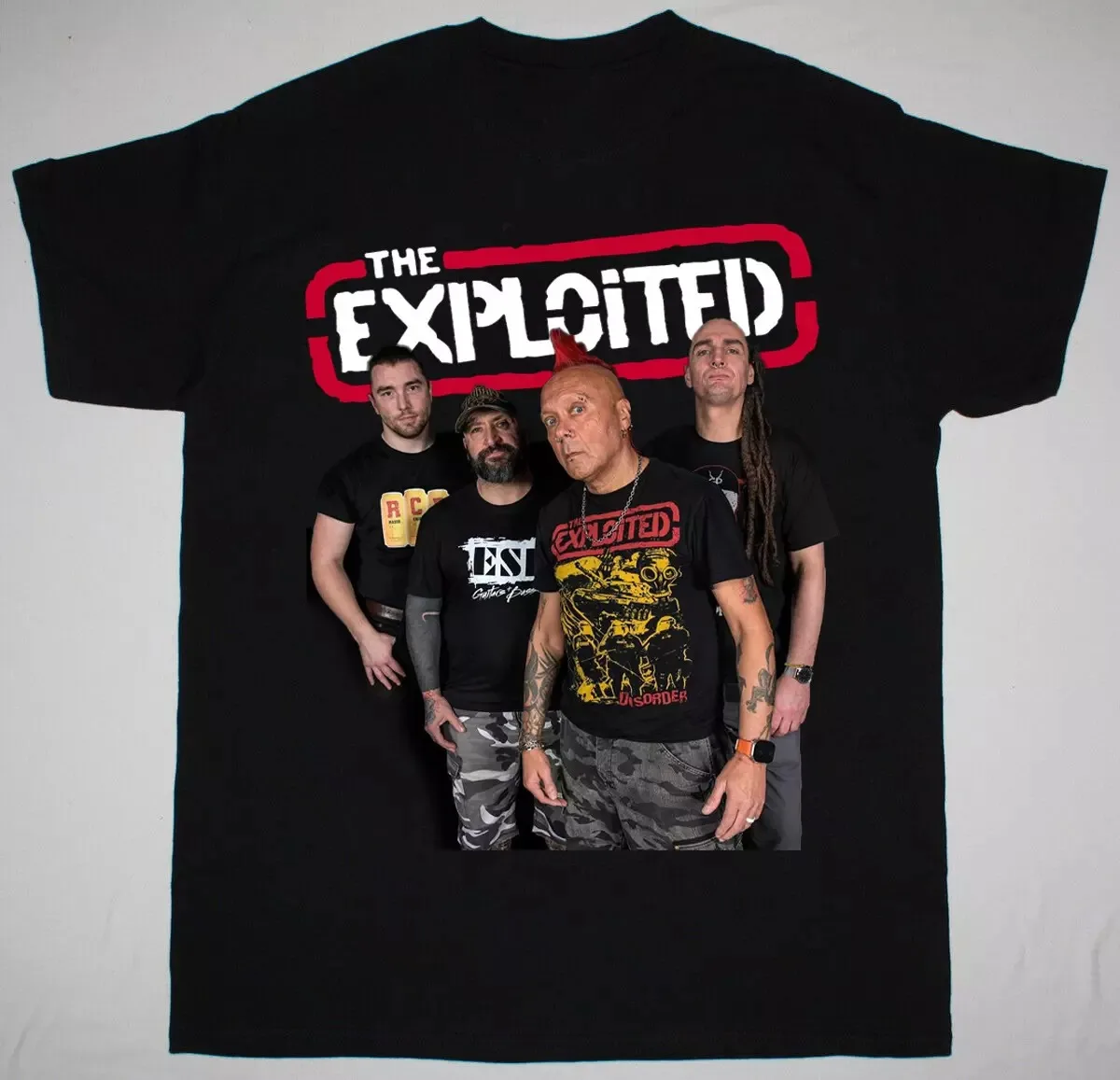 

NEW The Exploited Band Member Singer T-Shirt American Oversized Short-sleeved Men's Women's Fashion Street Hip-hop Rock Top