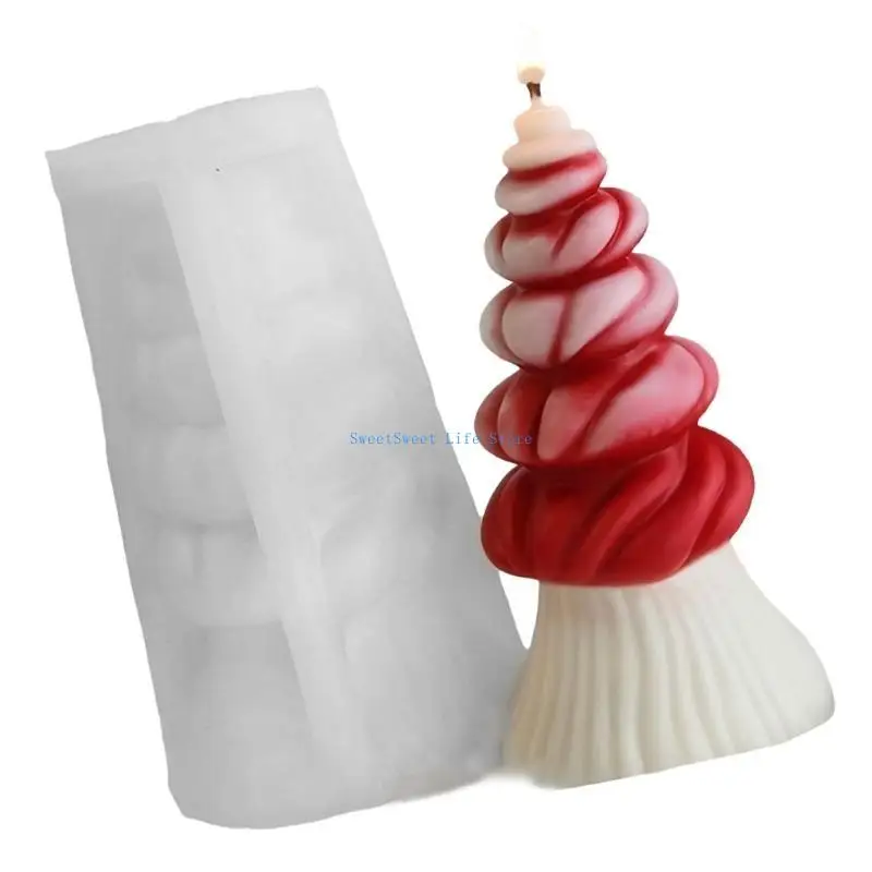 

D5QB Christmas Tree Soap Moulds Silicone Ornament Molds for Candle Enthusiasts