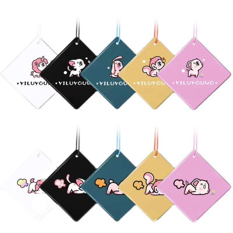 Car Cartoon Hanging Air Freshener Cute Scented Card Creative Auto Ornament