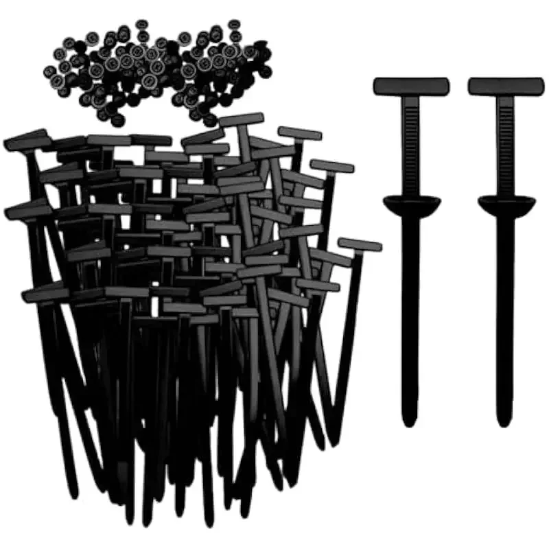 20/50/100PCS Nylon Universal Kabelbinder Schnalle Pin & Button Zip Tie Selbstsichernde Befestigungsband Feste Kabel Zip Tie Draht