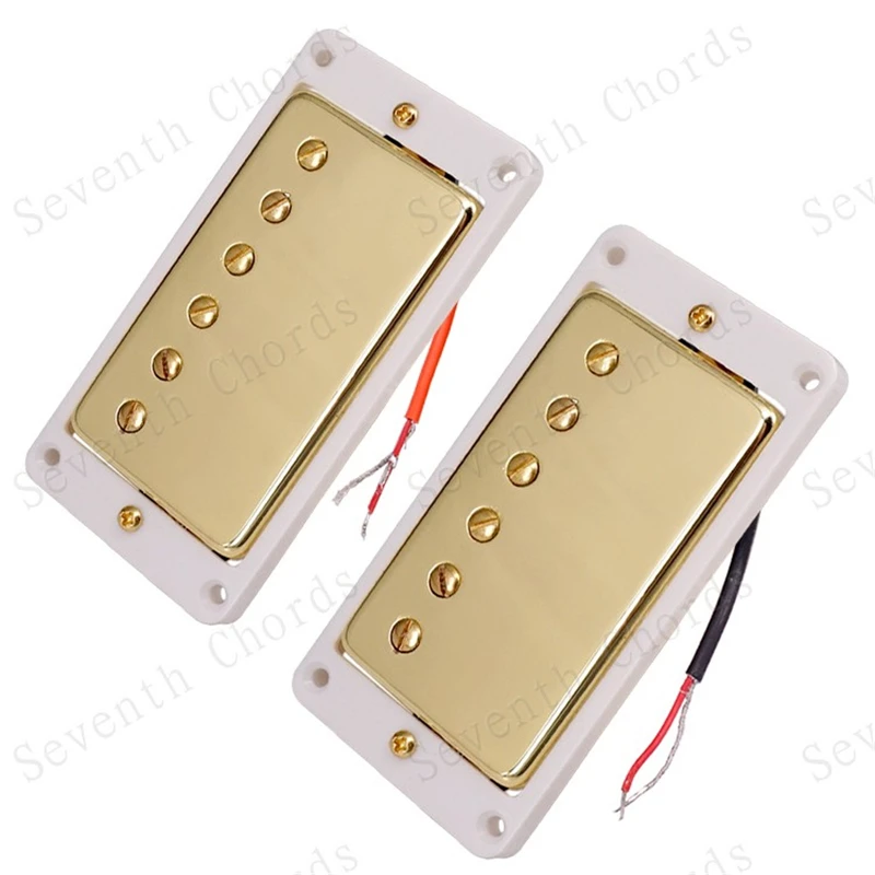 1 Paar Goldene Doppelspulen-Elektrogitarren-Tonabnehmer, Gitarrenzubehör, Teile für Musikinstrumente, Humbucker-Gitarren-Tonabnehmer – Detail 7