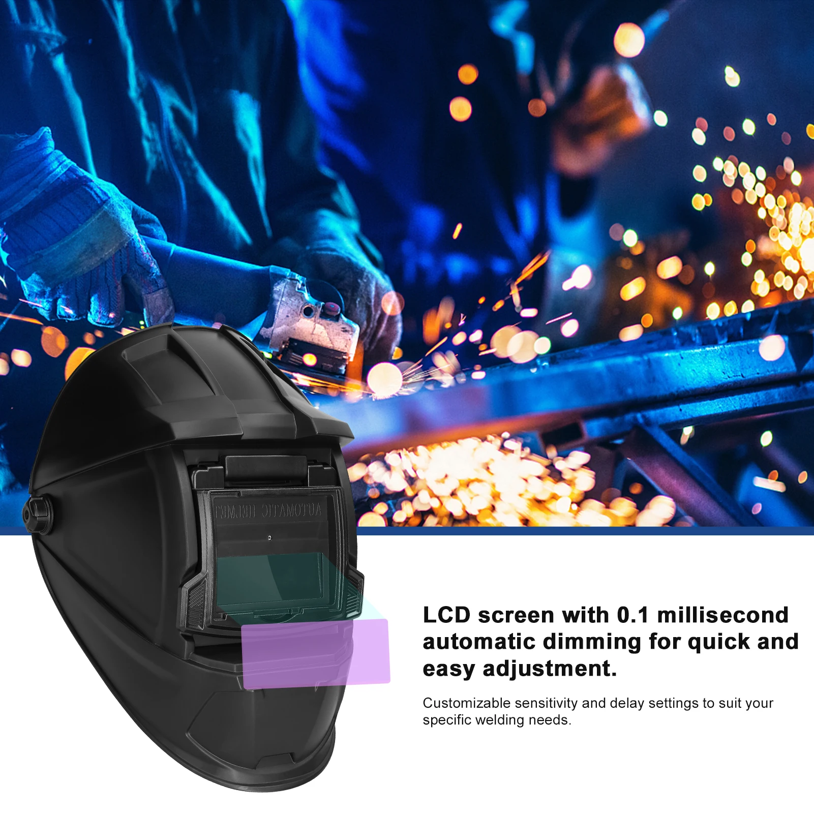 Automatic Dimming Welding Mask HeadMounted Welding Helmets Welding Argon Arc Welding Mask Protective Welding Mask Welding Mask