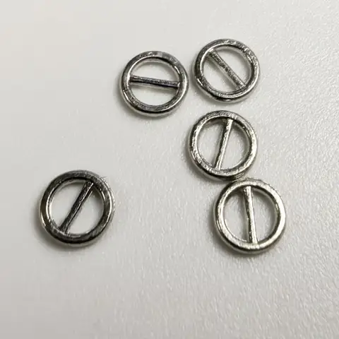 100pcs 3mm Metal Mini Round Belt Buckle Doll Clothing Pants Bags Coat Fashion Cartoon Cute Round Tiny Belt Button