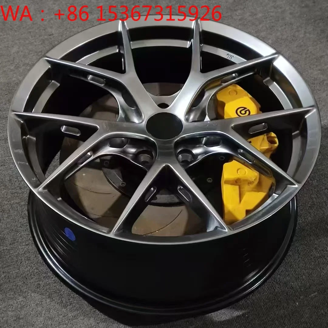 Hollow Spoke Hyper Black Alloy Wheels 18-20 Inch 5 Hole Passenger Car Casting Forged Rims