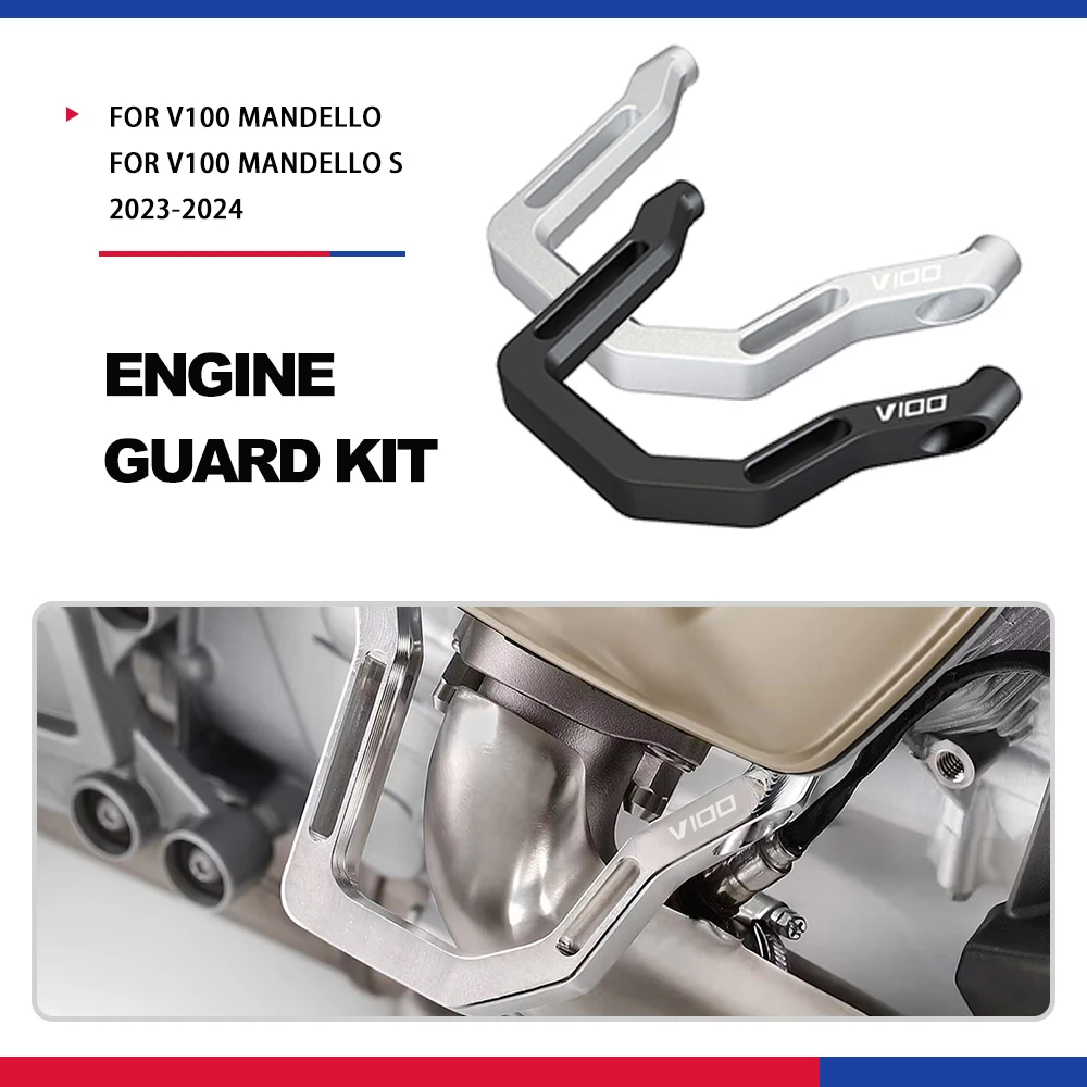 For MOTO GUZZI V 100 Mandello V100 Mandello S MandelloS 2023 2024 2025 Engine GUARD KIT Motorcycle Engine Frame Crash Protection