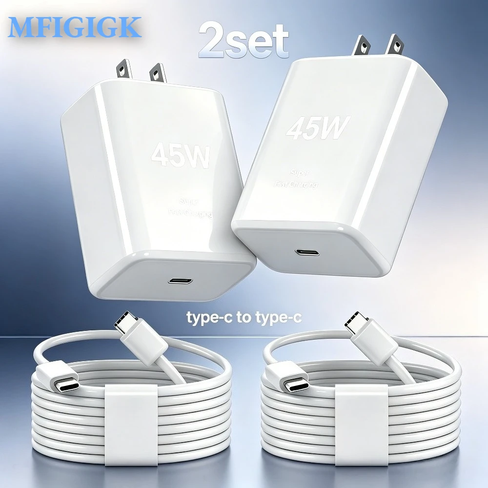 

Super Fast USB-C Charger with Type C Cable – Perfect for Living Room, Bedroom, or Kitchen – Ultra-Fast Charging for All Smartphones, Tablets, and USB-C Devices