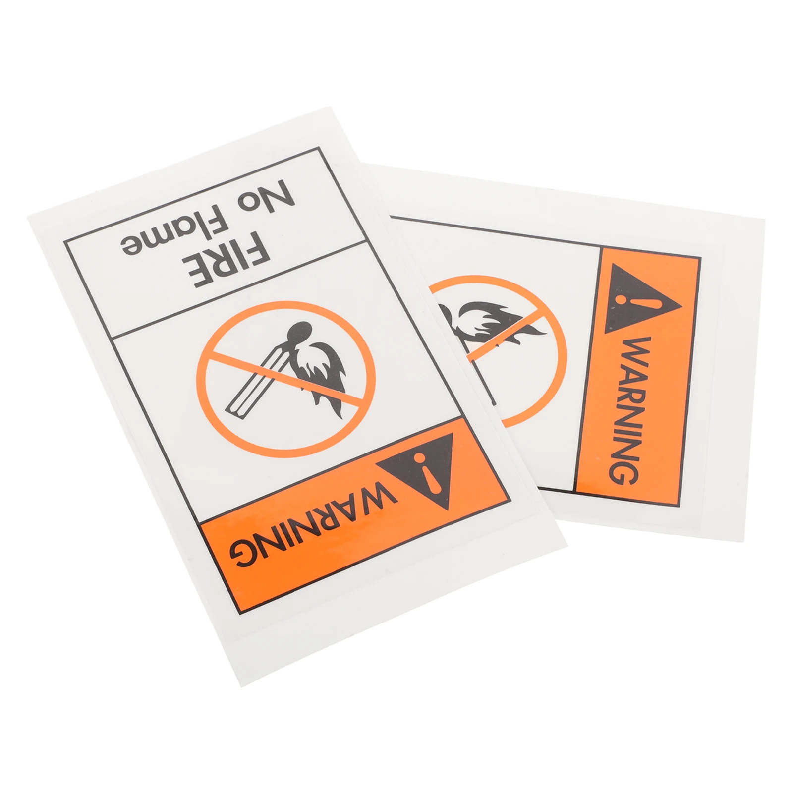 

2pcs No Open Flames Warning Sign Sticker Safety Labels 90x60mm Waterproof Adhesive Traffic Signs Fire Prevention