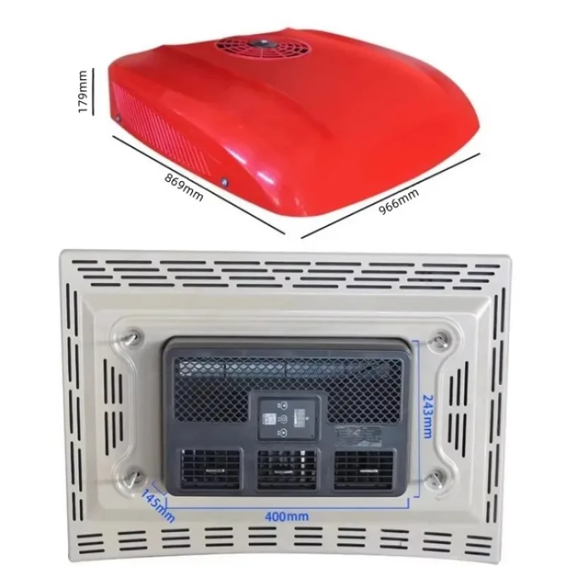 RGFROST Car Air Conditioner Cars Roof Universal 12V 24V Dc Caravan AC Splitting Air Conditioner Truck Cabin Top Air Conditioner