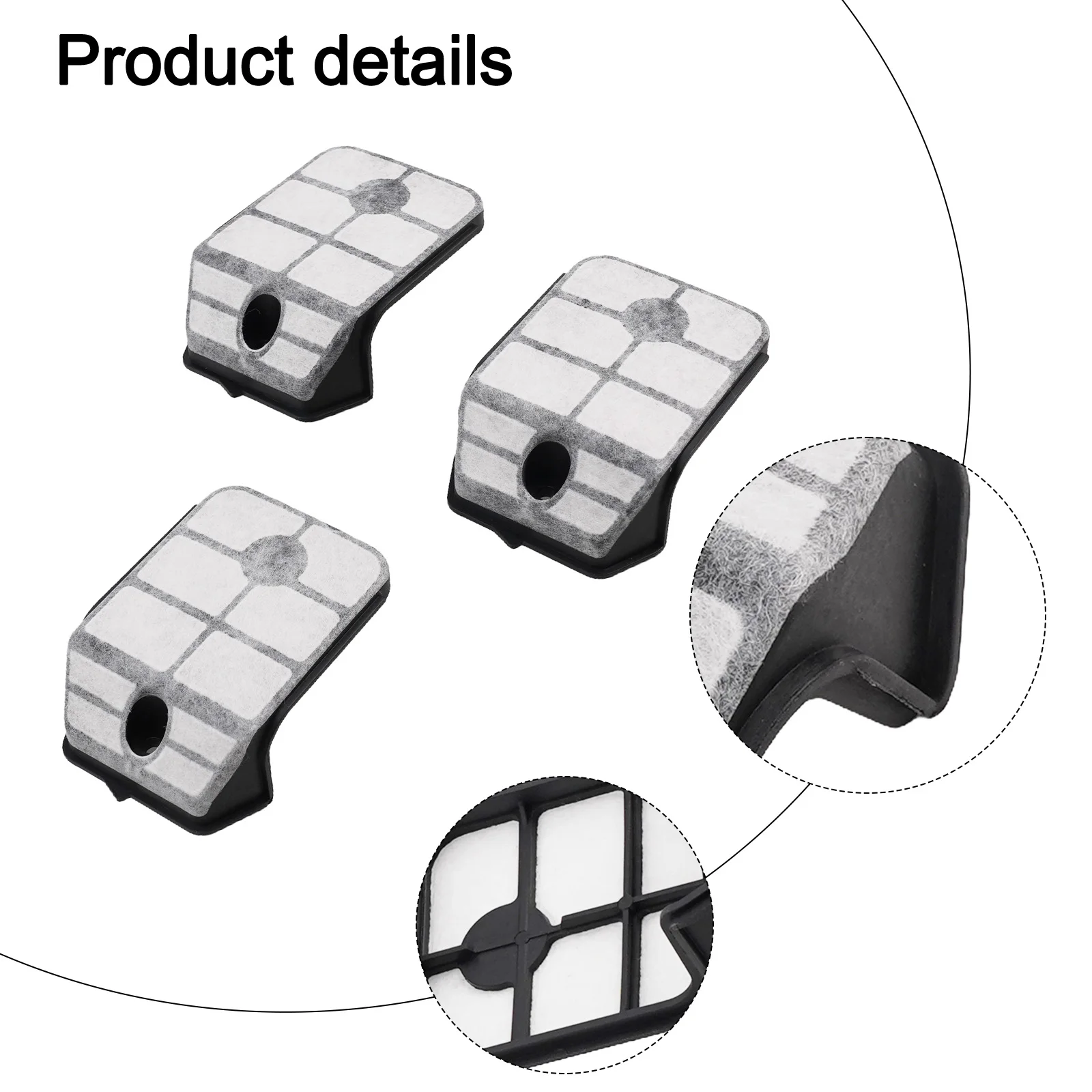 Plastic Air Filter Spare Parts 518048001 Accessories Black/white Easy Installation For Homelite Chainsaws Brand New