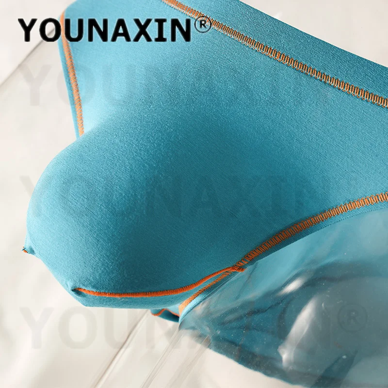 5 Pieces Men's Sexy Thong Briefs Bamboo Fiber Underwear Shorts Underpants Undies Quick Drying EU Size M L XL 2XL YOUNAXIN