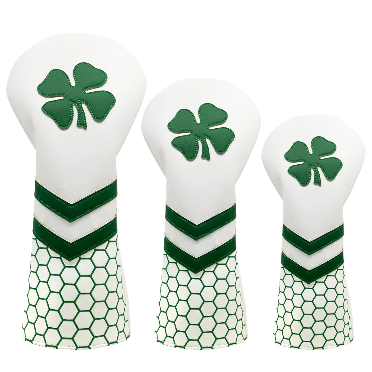 

Lucky Clover Golf Wood Club Headcover Club Head Cover Protective - 4 Selections - Golf Driver Headcover/ Fairway Woods Cover/ Hy