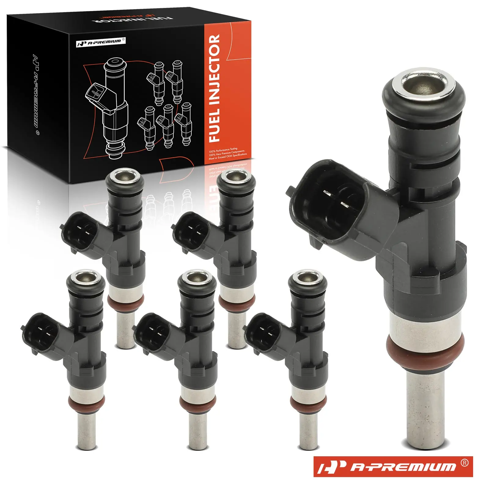 A-Premium 6Pcs Fuel Injector for Audi A3 Quattro 2006-2009 TT Quattro 2008-2009 Volkswagen Eos 2007-2008 R32 2008