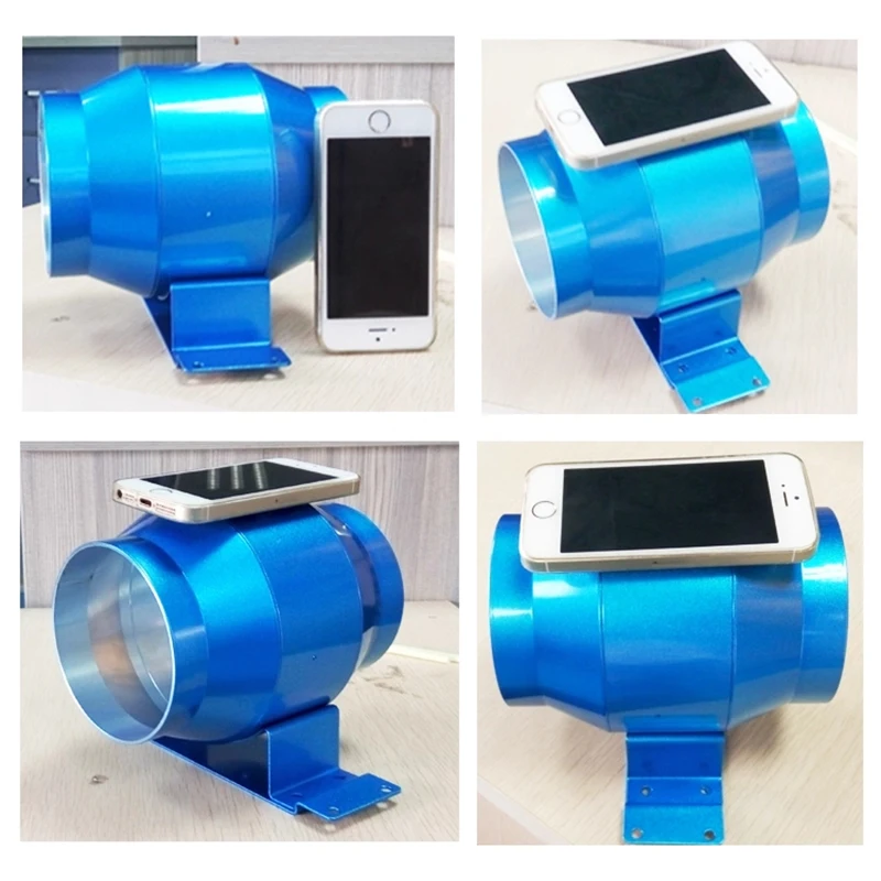 مروحة قناة تنظيم السرعة بدون خطوات بتردد متغير 100 مم 4 بوصة نظام الهواء النقي مروحة عادم منزلية صامتة