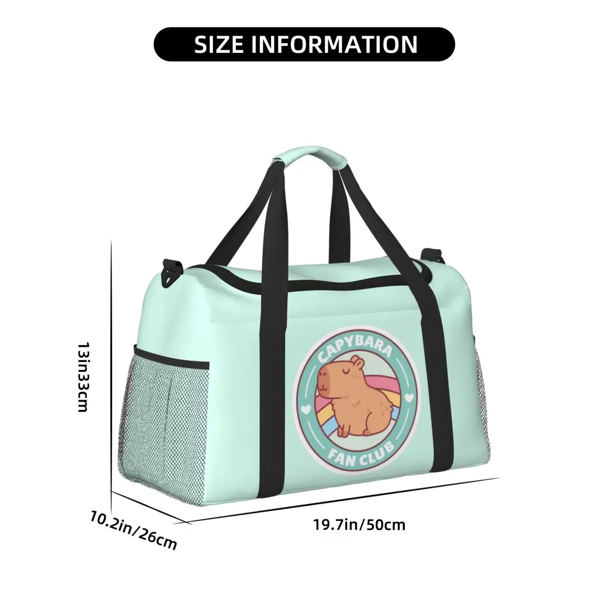 حقيبة سفر محمولة من كابي بارا، حقيبة رياضية ذات سعة كبيرة، حقيبة مدرب خفيفة الوزن تحمل على الأمتعة