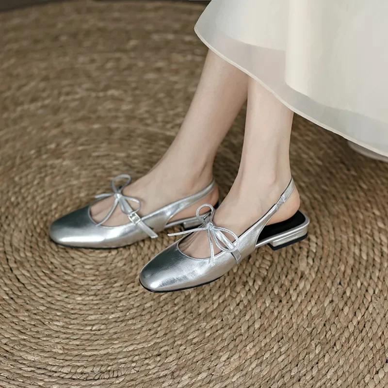 New Spring Bow-knot Women Flat Heel Shoes Shallow Mary Jane Ballet Flats Fashion Soft Casual Loafers Slip-On Women Shoes