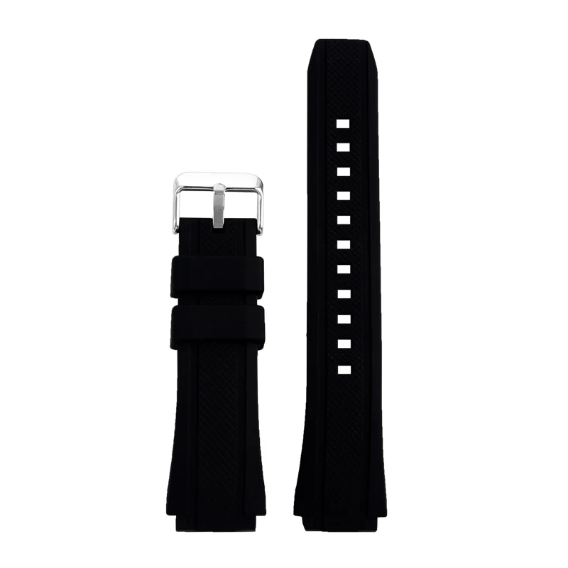 Sports Silicone Rubber Watch Strap For Casio Edifice EF-552 Watch bands EF-552D-1A Series Men\'s Black Bracelet Waterproof 20mm