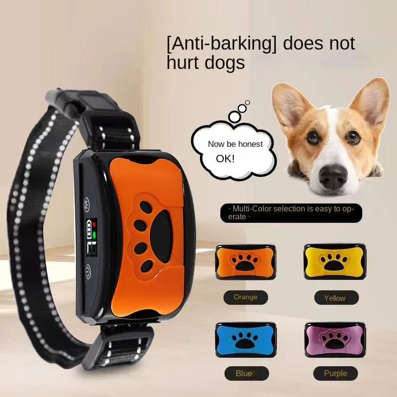 Pet Dog Anti Barking Device USB Electric Ultrasonic Dogs Training Collar Dog Stop Barking Vibration Anti Bark Collar