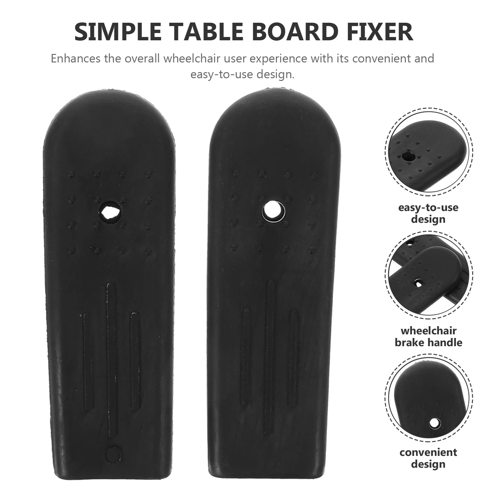 

Wheelchair Brake Handle Covers Rubber Replacement Parts for Drive Wheelchair Accessories Brake Extension Handles Lever Enhances