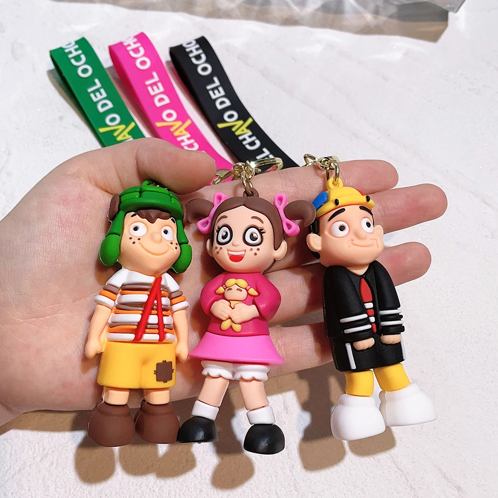 Friday Night Funk Keychain Anime Cute Doll Figure Boys Girls El Chavo Keyring Pendent Key Chain Toy Gift for Kids Men Women Fans