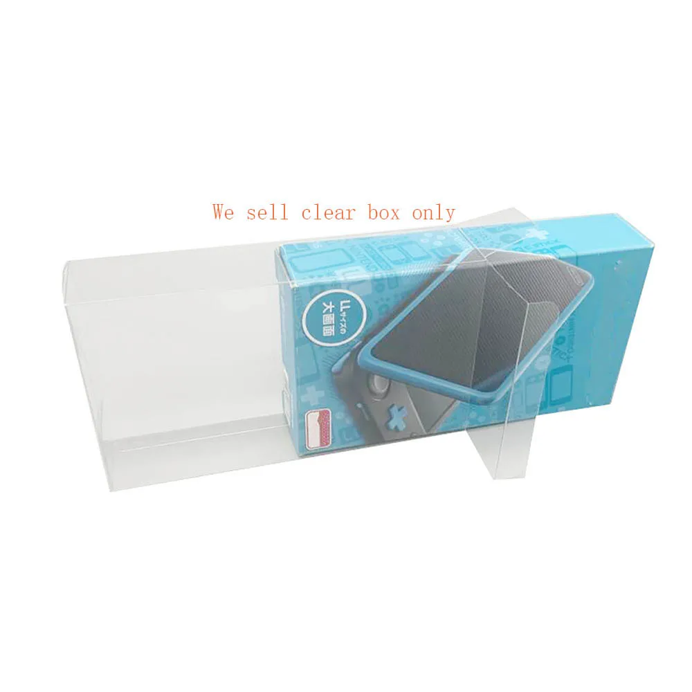 

10PCS Clear transparent PET box cover For NEW 2DSLL collection display storage protective box Japan version