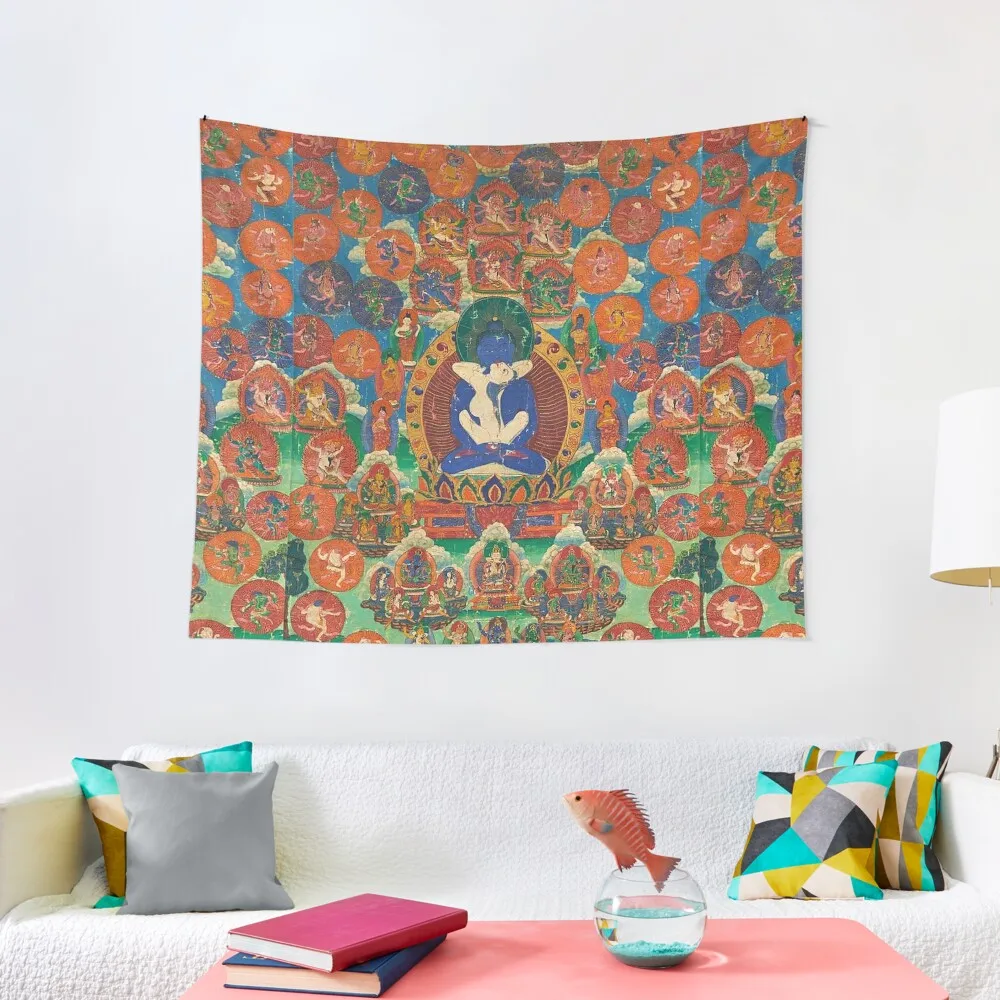 

Mandala 131 Samantabhadra Yab Yum Tapestry Decorations For Room Room Ornaments Hanging Wall Room Decorator Tapestry