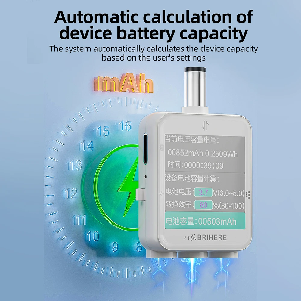 B50 Hochpräzisions-Tester 4,5-80V 600W Digitales Display Voltmeter Amperemeter Wattmeter DC Strom Spannung Leistung DC5.5 Anschluss-Tester – Detail 8