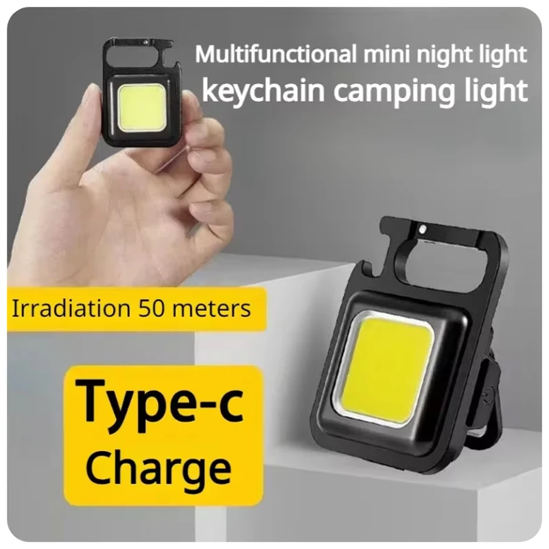 Portátil Outdoor Camping Light, Lanterna de carregamento USB, Iluminação LED de emergência doméstica, Lâmpada de noite impermeável, Lanterna de pesca