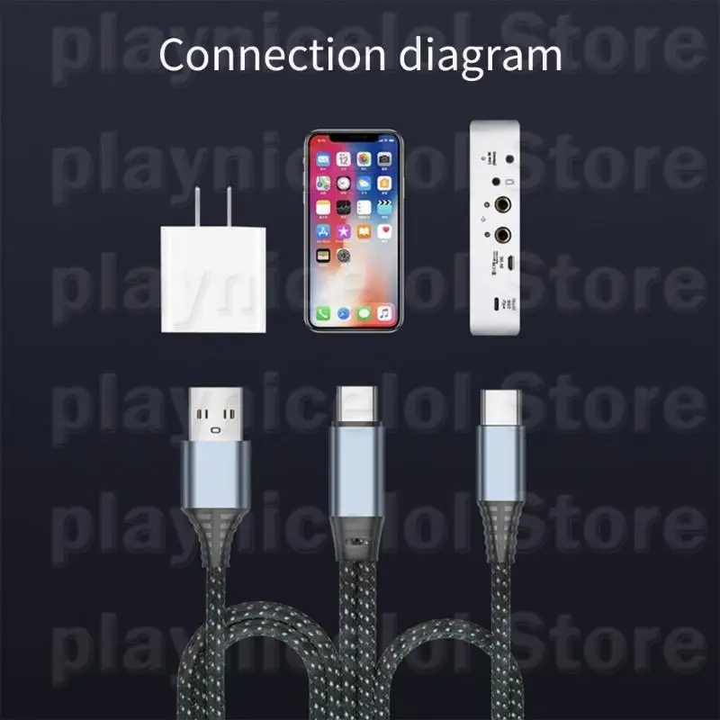 E8BA High Fidelitys USB C Sound Adapter للاستماع والبث مع متكامل