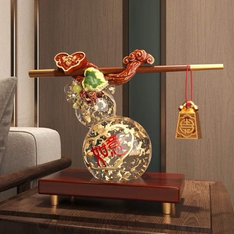 Gourd Ornaments Living Room New Chinese Style Home Ornament High-End Entry Lux House Entry Housewarming Gifts