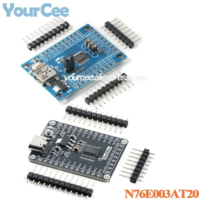 5pcs/1pc N76E003AT20 Development Expansion Board N76E003 51 Microcontroller 8051 Core System Module Single Chip Microcomputer