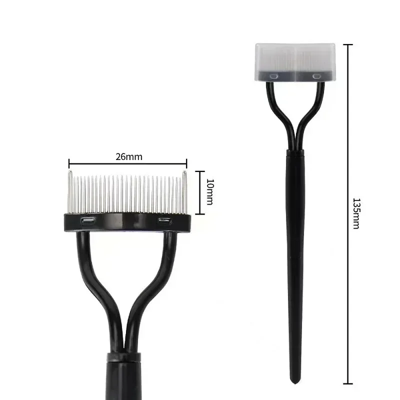 1 PC Eyelash Separator โลหะฟันพับ Eye Lash Curler แต่งหน้าความงามสแตนเลสขนตาแปรงหวีมาสคาร่า Curl Make up TOOL