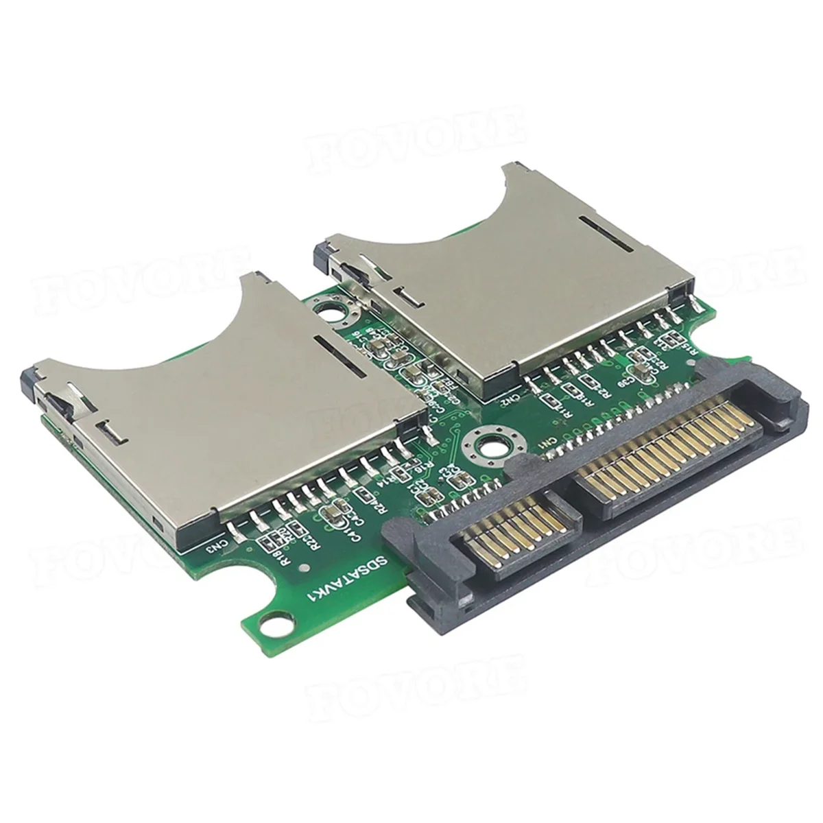

AB51 2X Dual SD в SATA конвертер промышленного класса SD в SATA адаптерная карта 15PIN + 7PIN SD в последовательный адаптер