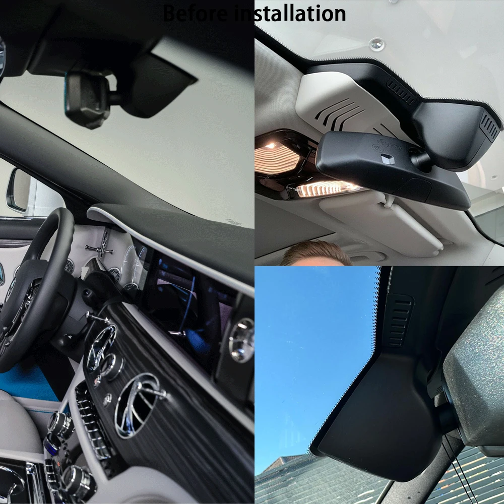 for Rolls Royce Ghost 2021 2022 2023 2024 2025 DVR Dash Cam OEM Front Rear Camera Video Recorder Night Vision Wifi 2160P